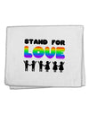 Stand For Love Rainbow 11&#x22;x18&#x22; Dish Fingertip Towel-Fingertip Towel-TooLoud-White-Davson Sales