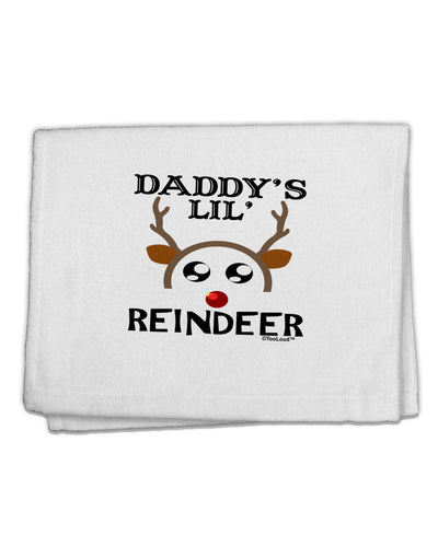 Daddy's Lil Reindeer Boy 11&#x22;x18&#x22; Dish Fingertip Towel-Fingertip Towel-TooLoud-White-Davson Sales