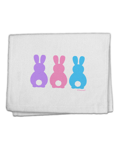 Three Easter Bunnies - Pastels 11&#x22;x18&#x22; Dish Fingertip Towel by TooLoud-Fingertip Towel-TooLoud-White-Davson Sales