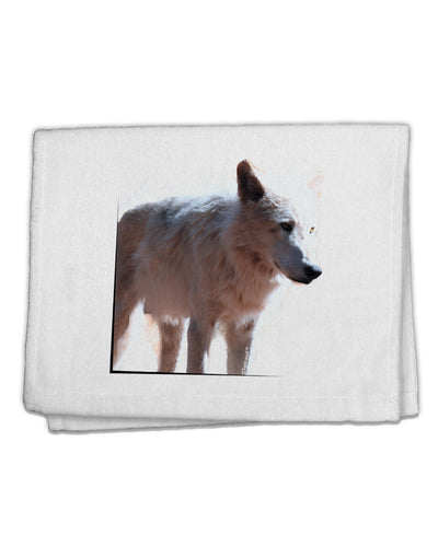 Magnificent Full White Wolf 11&#x22;x18&#x22; Dish Fingertip Towel-Fingertip Towel-TooLoud-White-Davson Sales