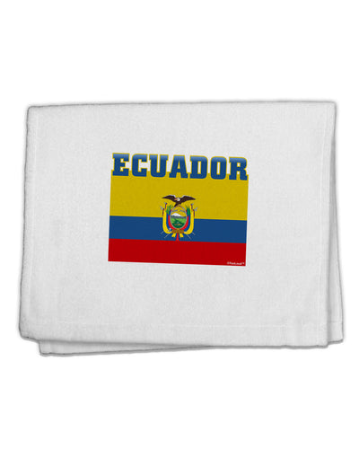 Ecuador Flag 11&#x22;x18&#x22; Dish Fingertip Towel-Fingertip Towel-TooLoud-White-Davson Sales