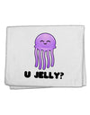 U Jelly Cute Jellyfish 11&#x22;x18&#x22; Dish Fingertip Towel by TooLoud-Fingertip Towel-TooLoud-White-Davson Sales