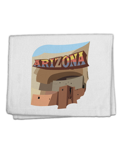 Arizona Montezuma Castle 11&#x22;x18&#x22; Dish Fingertip Towel-Fingertip Towel-TooLoud-White-Davson Sales