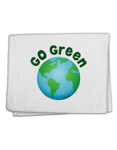 Go Green - Planet Earth 11&#x22;x18&#x22; Dish Fingertip Towel-Fingertip Towel-TooLoud-White-Davson Sales