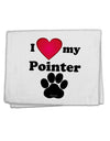 I Heart My Pointer 11&#x22;x18&#x22; Dish Fingertip Towel by TooLoud-TooLoud-White-Davson Sales