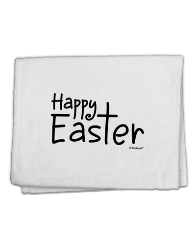 Happy Easter with Cross 11&#x22;x18&#x22; Dish Fingertip Towel by TooLoud-Fingertip Towel-TooLoud-White-Davson Sales