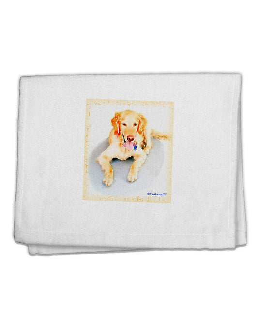 Laying Retriever Watercolor 11&#x22;x18&#x22; Dish Fingertip Towel-Fingertip Towel-TooLoud-White-Davson Sales