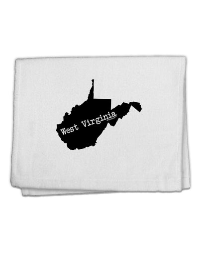 West Virginia - United States Shape 11&#x22;x18&#x22; Dish Fingertip Towel-Fingertip Towel-TooLoud-White-Davson Sales