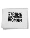 Strong Independent Woman 11&#x22;x18&#x22; Dish Fingertip Towel-Fingertip Towel-TooLoud-White-Davson Sales