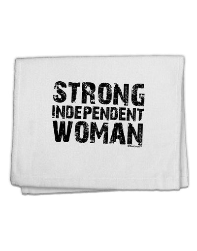 Strong Independent Woman 11&#x22;x18&#x22; Dish Fingertip Towel-Fingertip Towel-TooLoud-White-Davson Sales