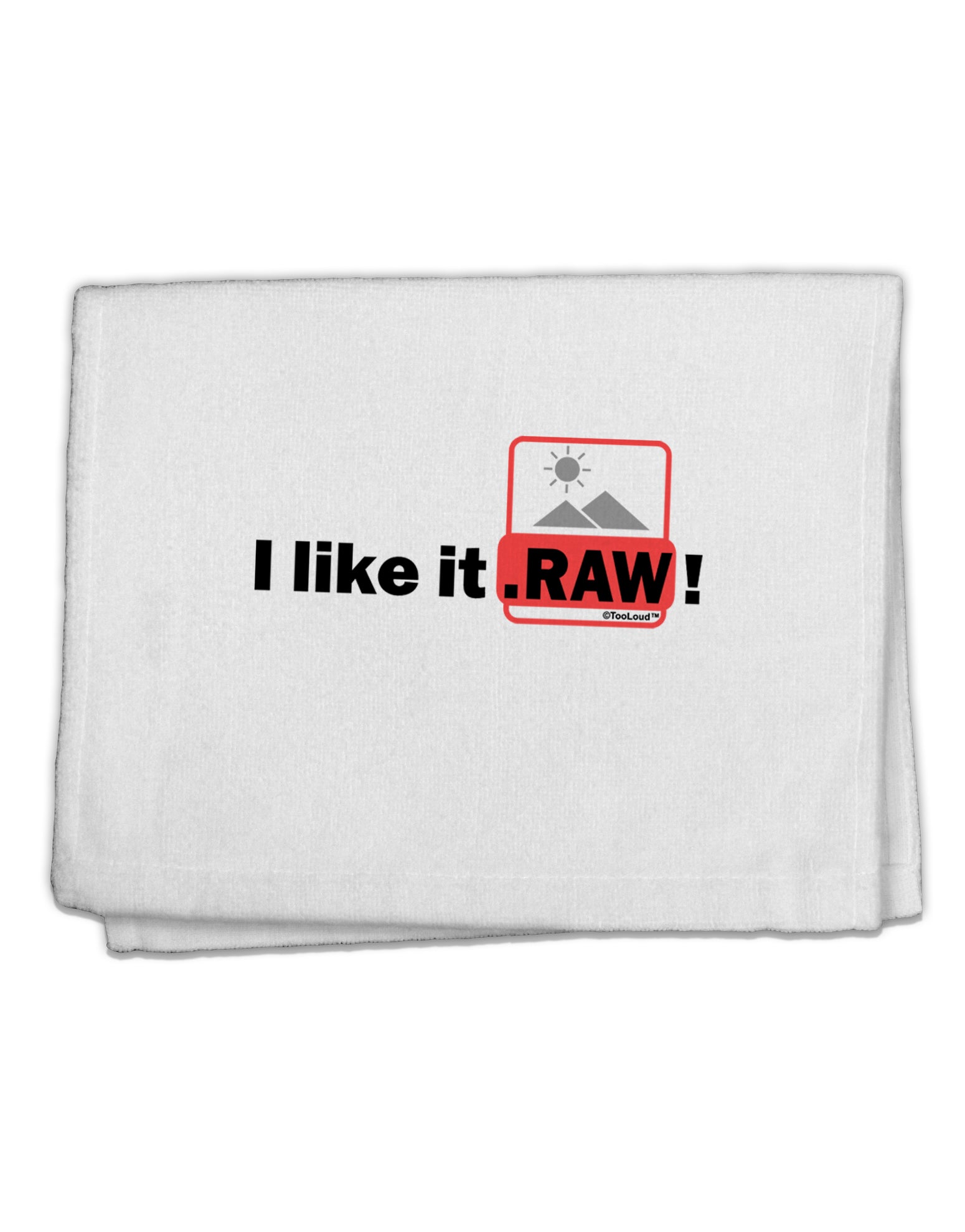 I Like It RAW 11&#x22;x18&#x22; Dish Fingertip Towel by TooLoud-Fingertip Towel-TooLoud-White-Davson Sales