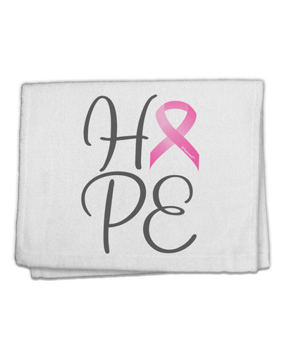 Hope - Breast Cancer Awareness Ribbon 11&#x22;x18&#x22; Dish Fingertip Towel-Fingertip Towel-TooLoud-White-Davson Sales