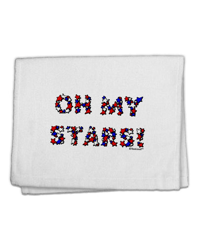 Oh My Stars Patriotic Design 11&#x22;x18&#x22; Dish Fingertip Towel by TooLoud-Fingertip Towel-TooLoud-White-Davson Sales