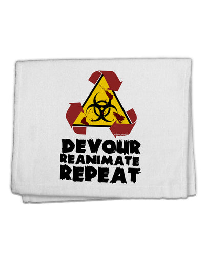 Devour Reanimate Repeat 11&#x22;x18&#x22; Dish Fingertip Towel by TooLoud-Fingertip Towel-TooLoud-White-Davson Sales