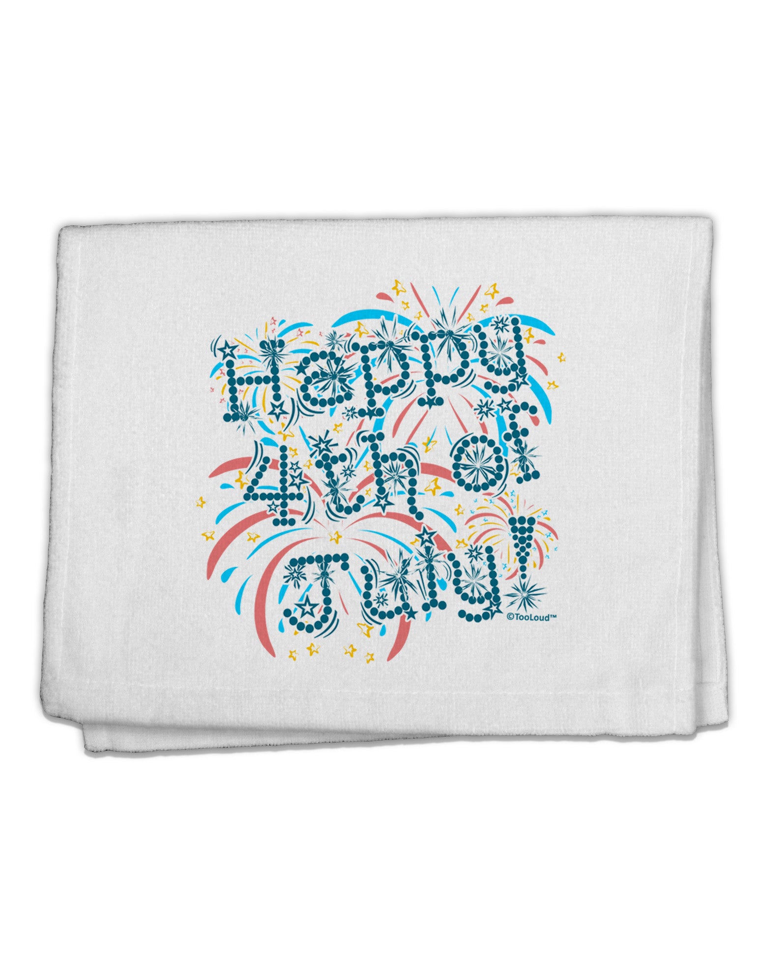 Happy 4th of July - Fireworks Design 11&#x22;x18&#x22; Dish Fingertip Towel-Fingertip Towel-TooLoud-White-Davson Sales