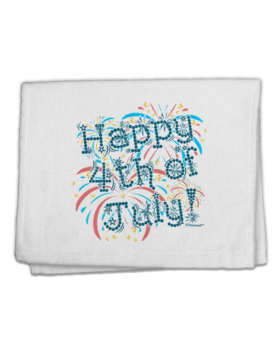 Happy 4th of July - Fireworks Design 11&#x22;x18&#x22; Dish Fingertip Towel-Fingertip Towel-TooLoud-White-Davson Sales