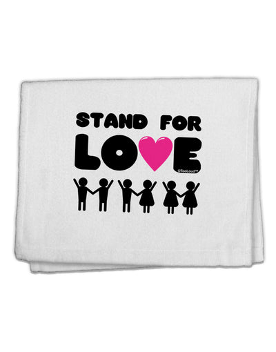 Stand For Love Pink Heart 11&#x22;x18&#x22; Dish Fingertip Towel-Fingertip Towel-TooLoud-White-Davson Sales