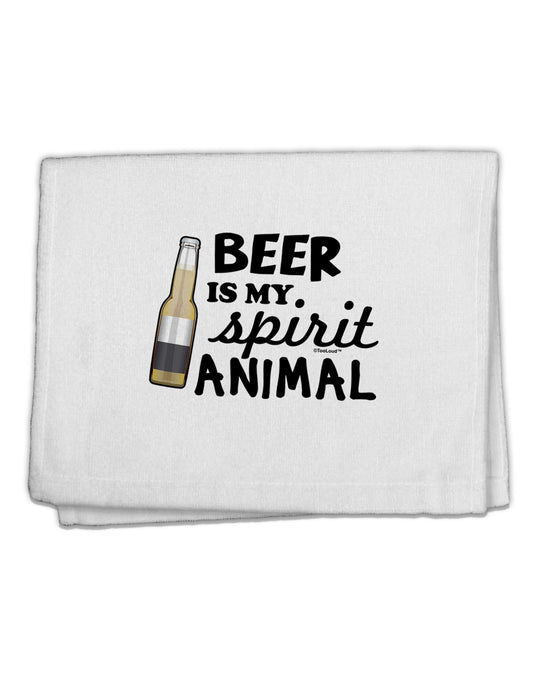 Beer Is My Spirit Animal 11&#x22;x18&#x22; Dish Fingertip Towel-Fingertip Towel-TooLoud-White-Davson Sales