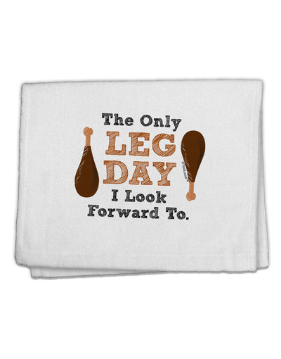 Leg Day - Turkey Leg 11&#x22;x18&#x22; Dish Fingertip Towel-Fingertip Towel-TooLoud-White-Davson Sales