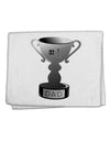 Number One Dad Trophy - Grayscale 11&#x22;x18&#x22; Dish Fingertip Towel-Fingertip Towel-TooLoud-White-Davson Sales