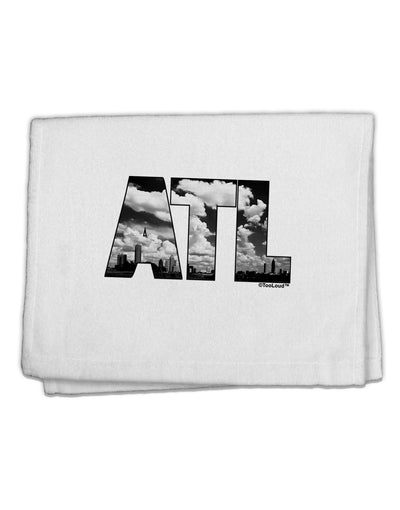 ATL Atlanta Text 11&#x22;x18&#x22; Dish Fingertip Towel by TooLoud-Fingertip Towel-TooLoud-White-Davson Sales