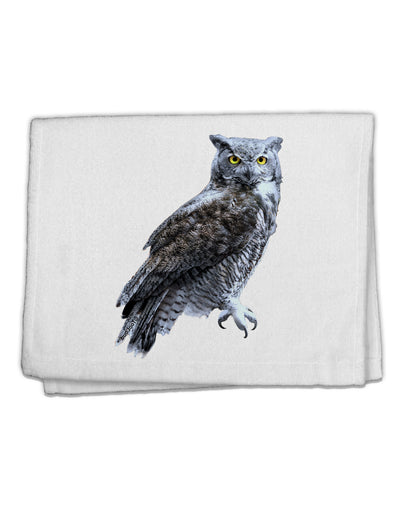 Great Horned Owl Photo 11&#x22;x18&#x22; Dish Fingertip Towel-Fingertip Towel-TooLoud-White-Davson Sales