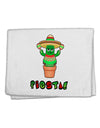 Fiesta Cactus Poncho Text 11&#x22;x18&#x22; Dish Fingertip Towel by TooLoud-Fingertip Towel-TooLoud-White-Davson Sales