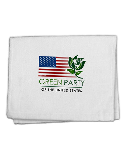 Green Party US Flag 11&#x22;x18&#x22; Dish Fingertip Towel-Fingertip Towel-TooLoud-White-Davson Sales