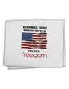 Remember - Veterans 11&#x22;x18&#x22; Dish Fingertip Towel-Fingertip Towel-TooLoud-White-Davson Sales