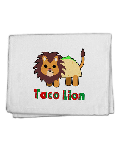 Cute Taco Lion Text 11&#x22;x18&#x22; Dish Fingertip Towel-Fingertip Towel-TooLoud-White-Davson Sales