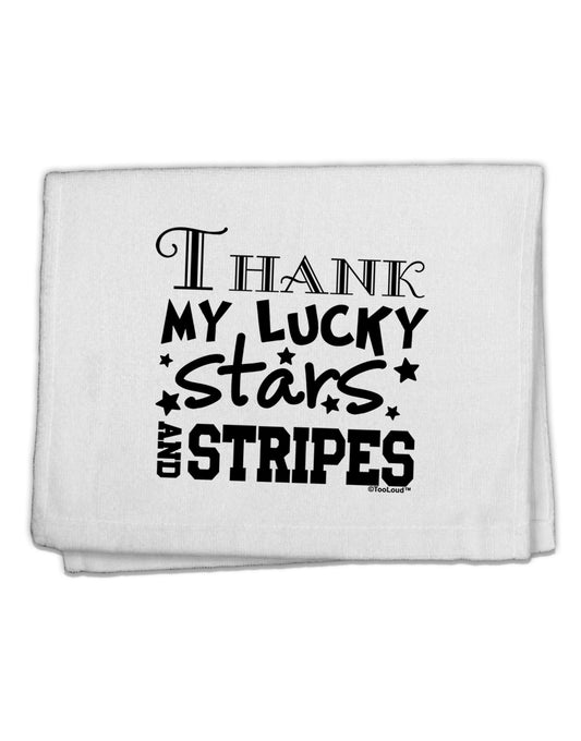 Thank My Lucky Stars and Stripes 11&#x22;x18&#x22; Dish Fingertip Towel by TooLoud-Fingertip Towel-TooLoud-White-Davson Sales
