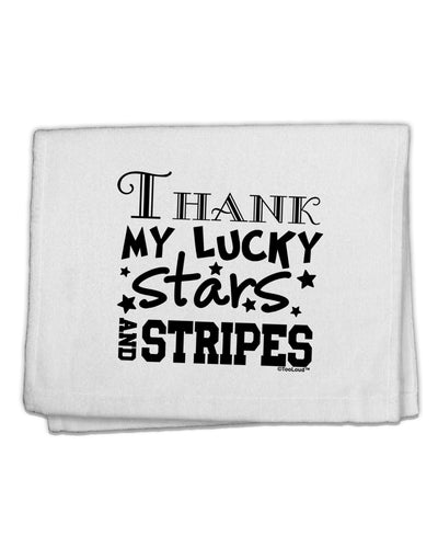 Thank My Lucky Stars and Stripes 11&#x22;x18&#x22; Dish Fingertip Towel by TooLoud-Fingertip Towel-TooLoud-White-Davson Sales