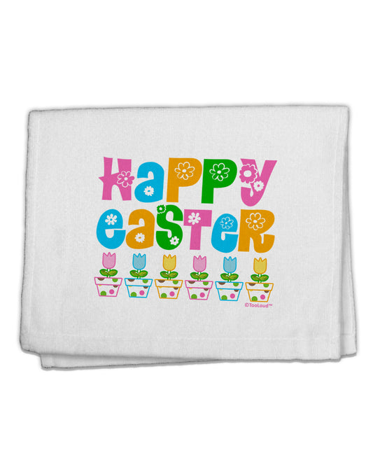 Happy Easter - Tulips 11&#x22;x18&#x22; Dish Fingertip Towel by TooLoud-Fingertip Towel-TooLoud-White-Davson Sales