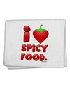 I Heart Spicy Food 11&#x22;x18&#x22; Dish Fingertip Towel-Fingertip Towel-TooLoud-White-Davson Sales