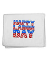 Happy Labor Day ColorText 11&#x22;x18&#x22; Dish Fingertip Towel-Fingertip Towel-TooLoud-White-Davson Sales