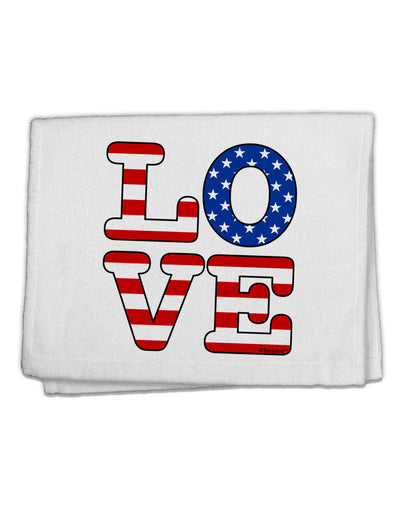 American Love Design 11&#x22;x18&#x22; Dish Fingertip Towel by TooLoud-Fingertip Towel-TooLoud-White-Davson Sales