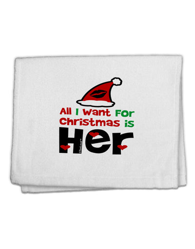 All I Want is Her Matching His & Hers 11&#x22;x18&#x22; Dish Fingertip Towel-Fingertip Towel-TooLoud-White-Davson Sales