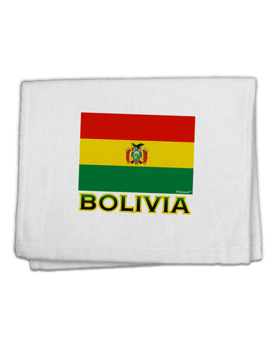 Bolivia Flag 11&#x22;x18&#x22; Dish Fingertip Towel-Fingertip Towel-TooLoud-White-Davson Sales