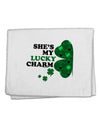 She's My Lucky Charm - Left 11&#x22;x18&#x22; Dish Fingertip Towel-Fingertip Towel-TooLoud-White-Davson Sales