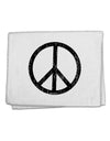 Peace Sign Symbol - Distressed 11&#x22;x18&#x22; Dish Fingertip Towel-Fingertip Towel-TooLoud-White-Davson Sales