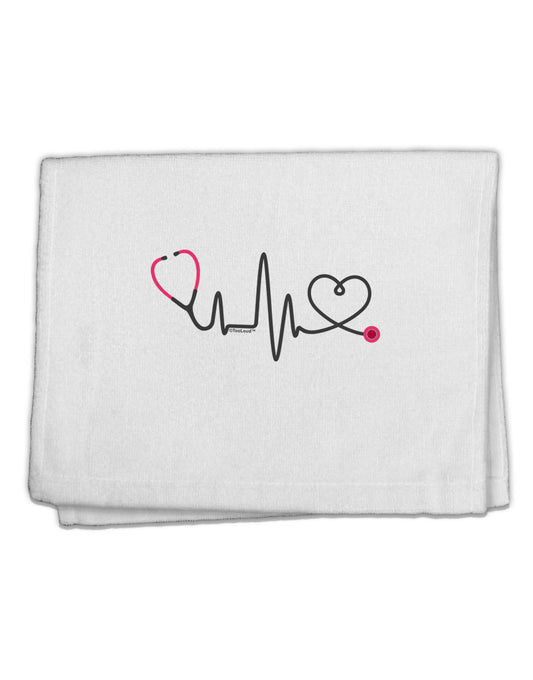 Stethoscope Heartbeat 11&#x22;x18&#x22; Dish Fingertip Towel-Fingertip Towel-TooLoud-White-Davson Sales