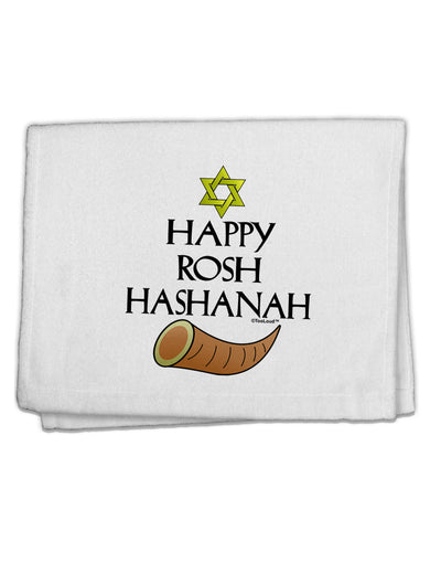 Happy Rosh Hashanah 11&#x22;x18&#x22; Dish Fingertip Towel-Fingertip Towel-TooLoud-White-Davson Sales