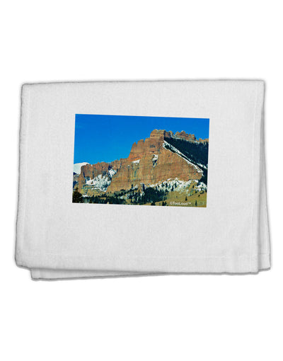 Colorado Snowy Mountains 11&#x22;x18&#x22; Dish Fingertip Towel-Fingertip Towel-TooLoud-White-Davson Sales