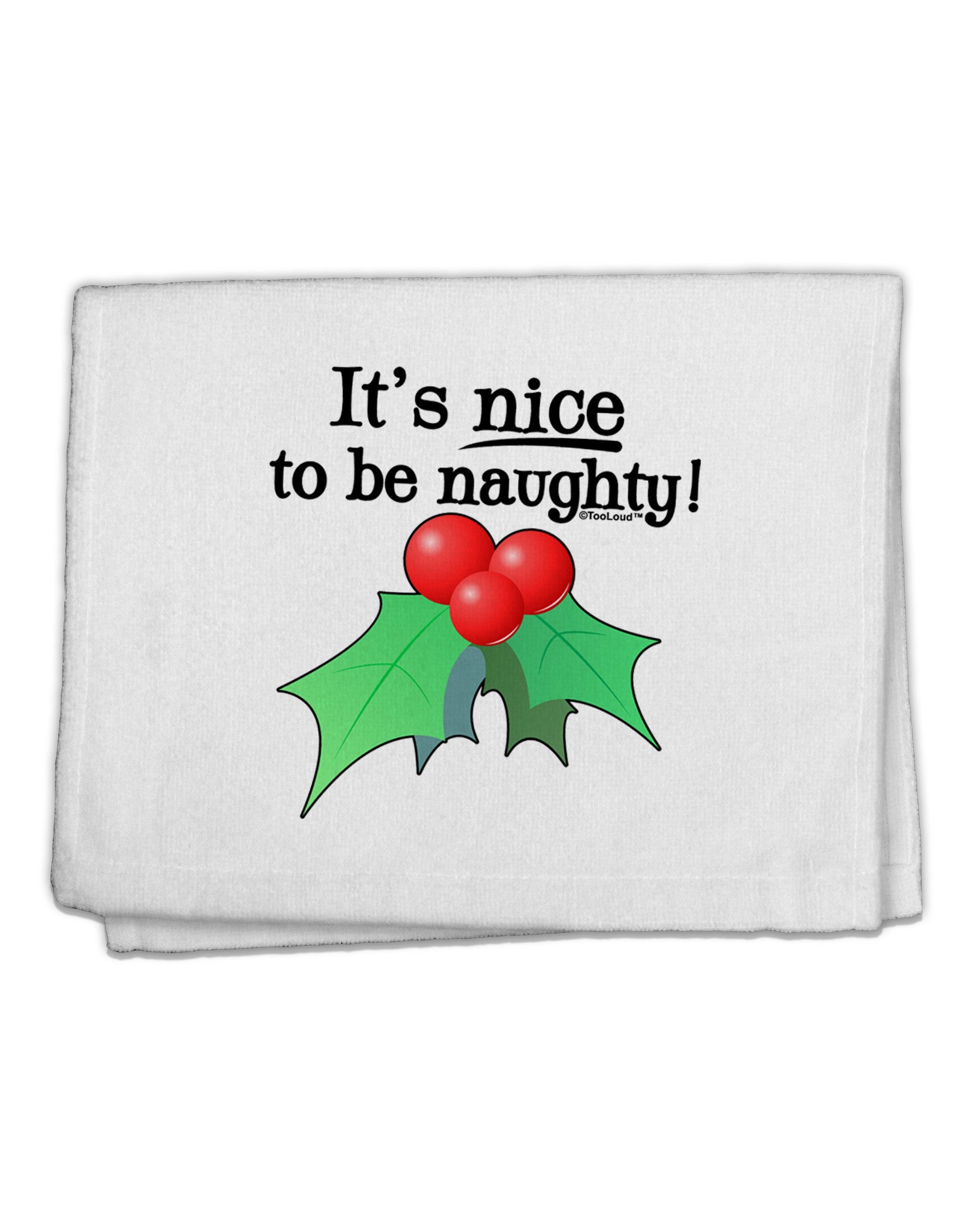 Nice to be Naughty 11&#x22;x18&#x22; Dish Fingertip Towel-Fingertip Towel-TooLoud-White-Davson Sales