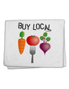 Buy Local - Vegetables Design 11&#x22;x18&#x22; Dish Fingertip Towel-Fingertip Towel-TooLoud-White-Davson Sales