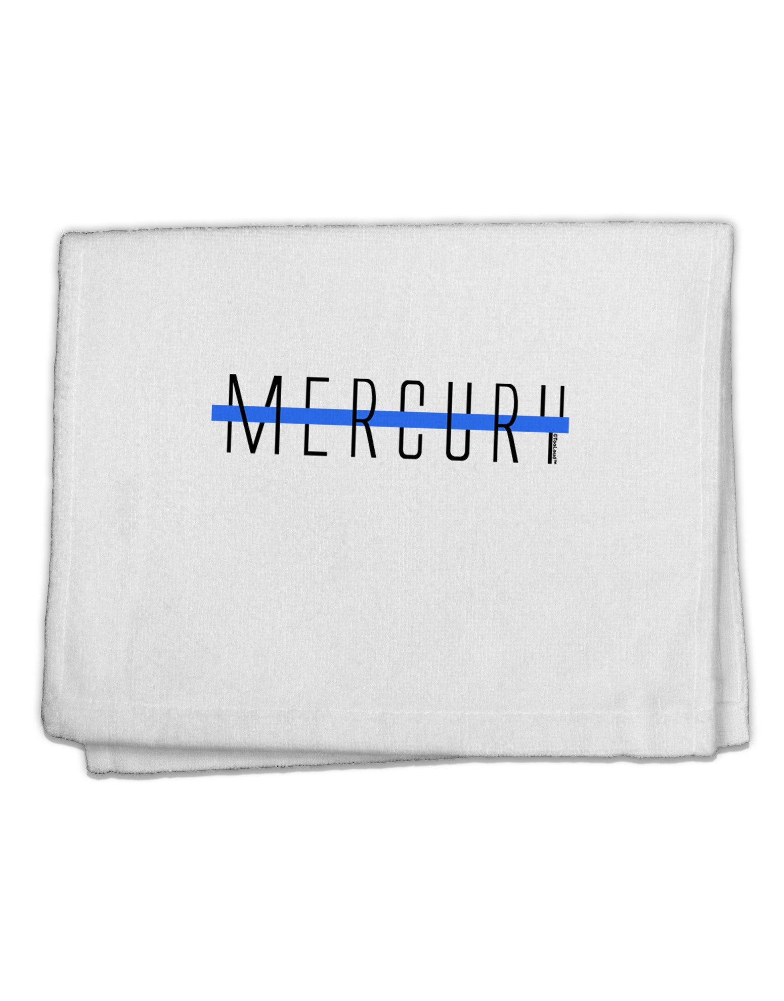 Planet Mercury Text Only 11&#x22;x18&#x22; Dish Fingertip Towel by TooLoud-Fingertip Towel-TooLoud-White-Davson Sales