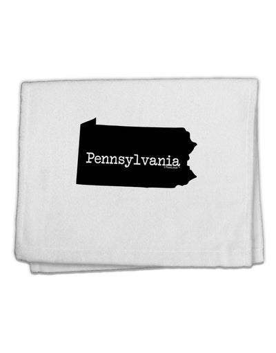 Pennsylvania - United States Shape 11&#x22;x18&#x22; Dish Fingertip Towel by TooLoud-Fingertip Towel-TooLoud-White-Davson Sales