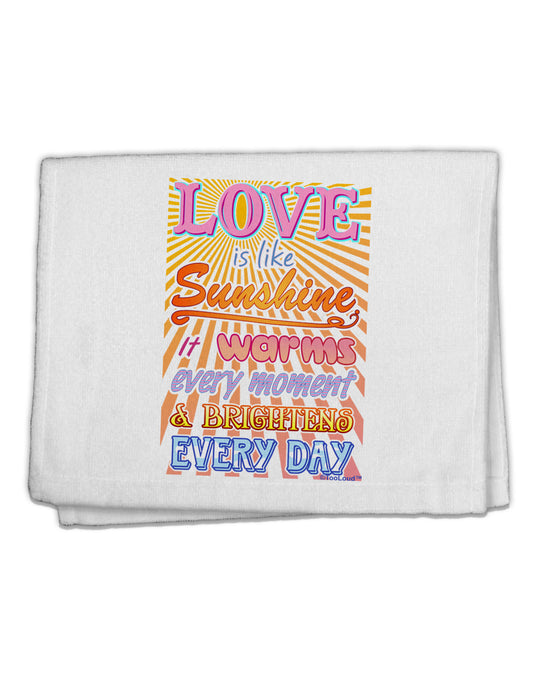 Love is like Sunshine - Sunburst 11&#x22;x18&#x22; Dish Fingertip Towel-Fingertip Towel-TooLoud-White-Davson Sales
