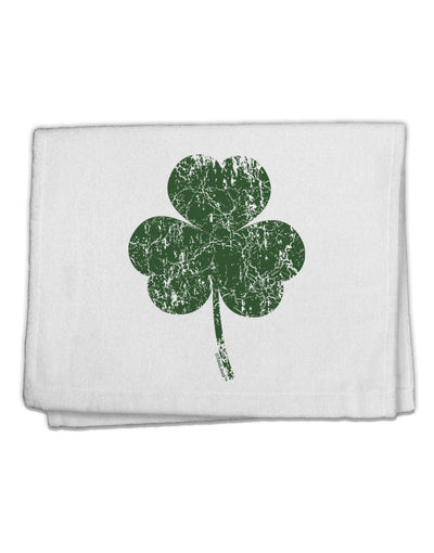 Distressed Traditional Irish Shamrock 11&#x22;x18&#x22; Dish Fingertip Towel-Fingertip Towel-TooLoud-White-Davson Sales