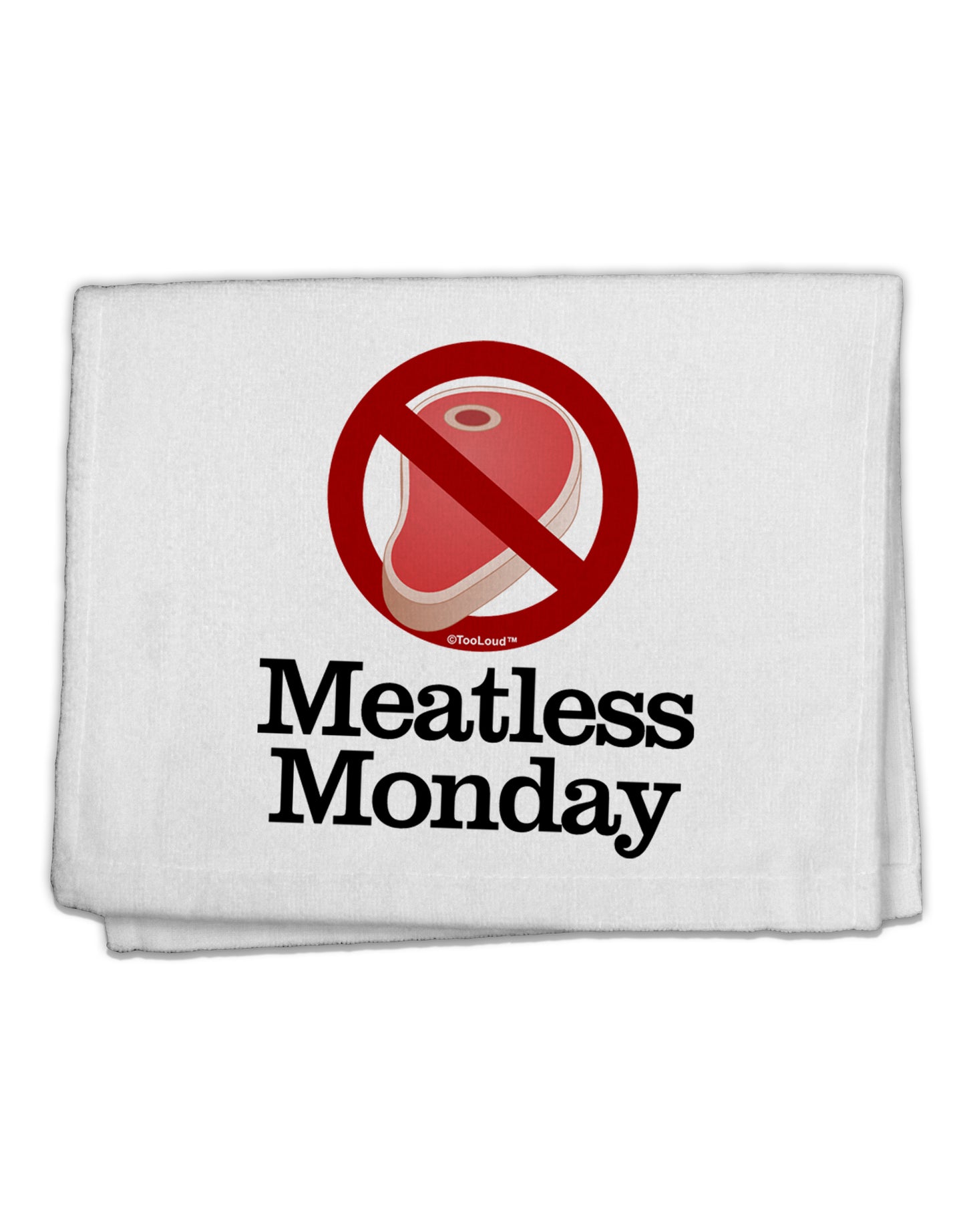 Meatless Monday 11&#x22;x18&#x22; Dish Fingertip Towel by TooLoud-Fingertip Towel-TooLoud-White-Davson Sales